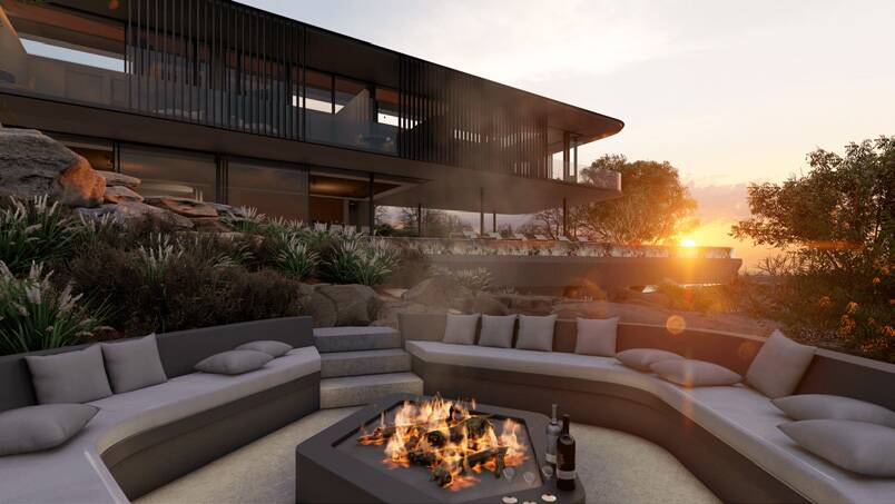 Outdoor entertainment area