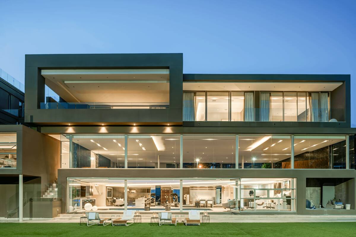 Modern glass residence