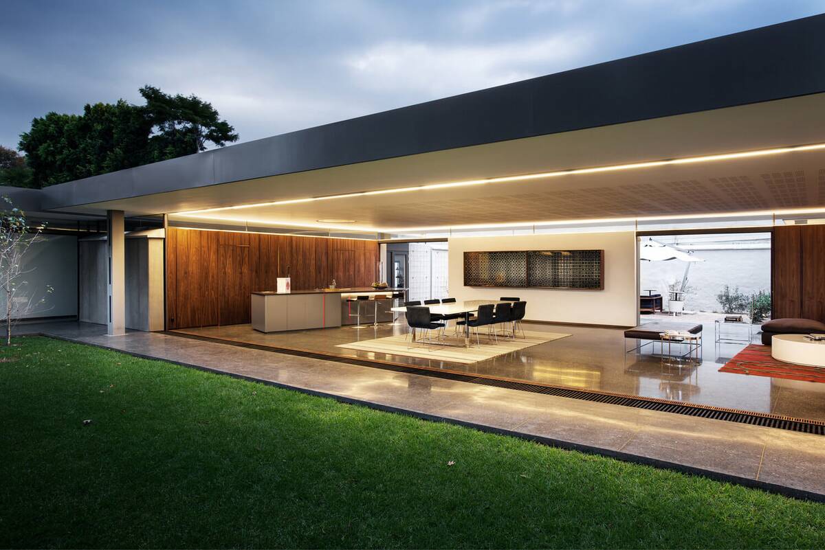 Residential project at dusk